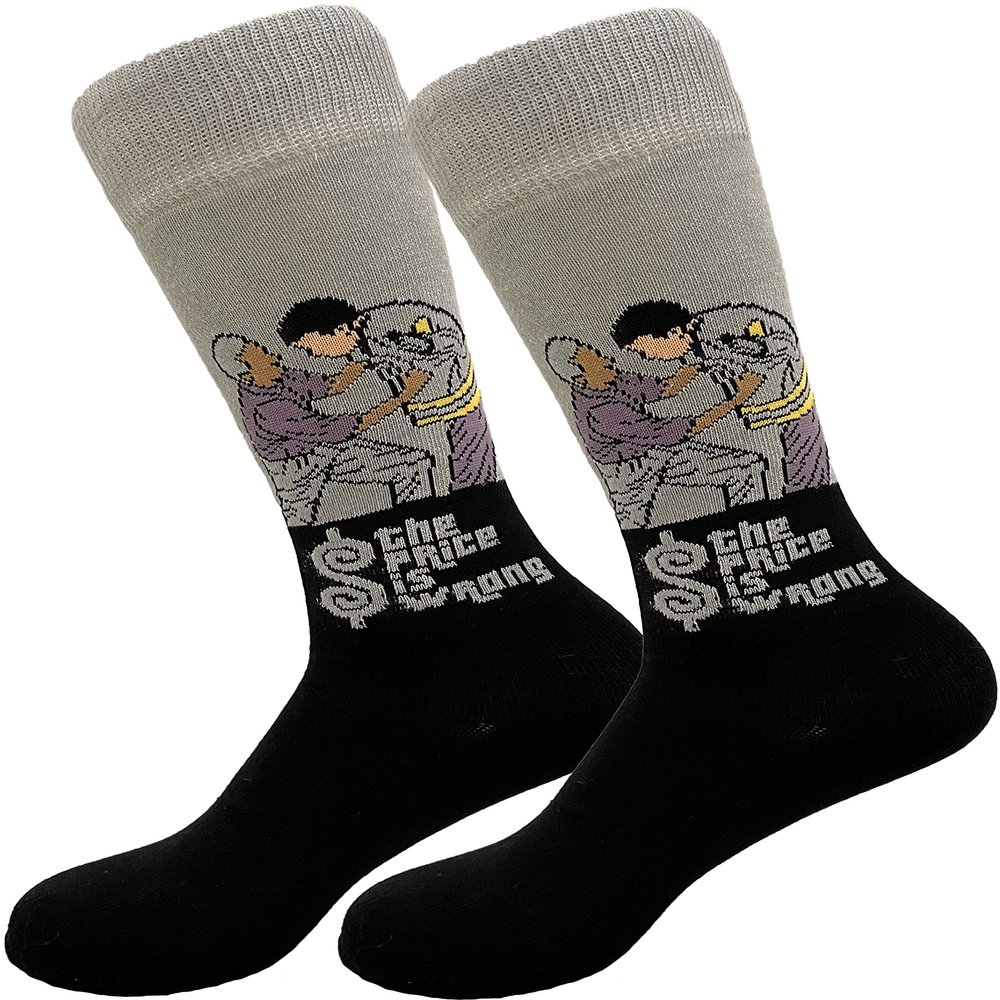 Balanced Co. Funny Golf Socks Golf Dress Socks Crazy Socks Casual Cotton Crew Socks (Price is Wrong)