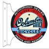 Columbia Bicycle Reproduction Flange Garage Art Sign 12x18 Oval view 1