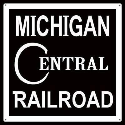 ArtFuzz Michigan Central Railroad Sign 12x12