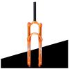 LvTu Mountain Bike Front Fork Air Suspension 27.5", Manual Lockout, 1-1/8'' Straight, Unisex's, Orange view 1
