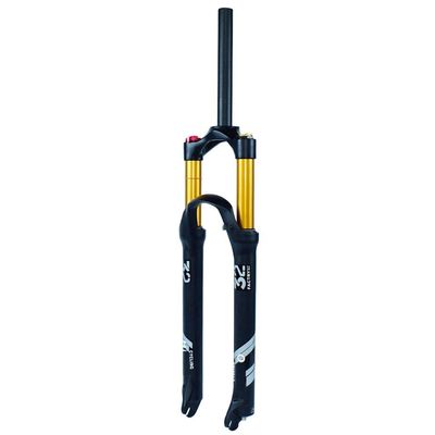 LvTu 26" 27.5" 29" Air Mountain Bike Suspension Forks 140mm Travel, Lightweight Alloy 9mm QR Disc Brake Fork (Color : Straight Manual Lockout, Size : 26 inch)