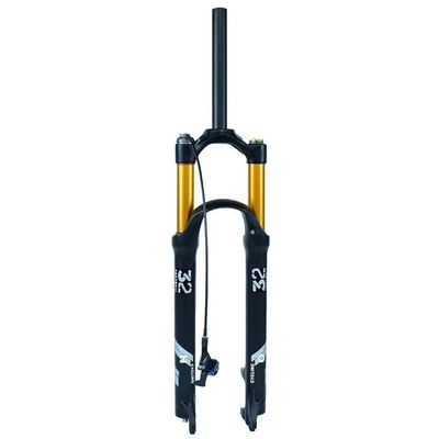 LvTu Forks 26" 27.5" 140mm Travel Air Suspension, 1-1/8" Lightweight Alloy for, XC, Offroad, Mountain Disc Brake Bike (Color : Straight Remote Lockout, Size : 27.5 inch)