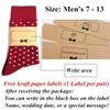 PAIXUN Mens Personalized Wedding Gifts Groom Suit Groomsmen Bestman Socks Party Casual Crew Polka Dot Socks Labels view 4