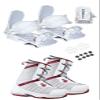 Symbolic Northwave Devine Women's Snowboard Boots White Bindings Package 5.5 6 6.5 7 (White Bindings to Fit Boot, Boot Fits Ladys 6.5-7 (H50)) view 1
