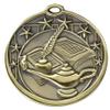10 Pack Large 2 Inch Book & Lamp Scholastic Medals Trophy Team Award with Neck Ribbons M7 view 1
