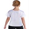 easyforever Kids Girls Boys Shiny Metallic Short Sleeve Shirt T-Shirt Sparkly Jazz Hip Hop Dance Top Performance Blouse Silver 6-7 Years view 2
