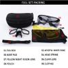 GALAXYLENSE Tactical Combat Glasses For Men Shooting Glasses 3 Color Polycarbonate Replacement Lens (Black) view 2