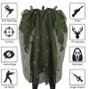 Sniper Cloak3d Leafy Poncho Bush Costume Adult Camouflage Bush Suit Hunting Clothing Tactical Suit Army Disguise Sniper Coat Hood Camouflage for Men Photography Airsoft Paintball Accessories view 4