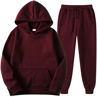 tuduoms Tracksuit for Couples 2PCS Outfit Casual Sweat Suits Sports Jogging Sets Gym Clothes Fashion Hoodie for Unisex