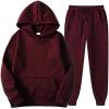 tuduoms Tracksuit for Couples 2PCS Outfit Casual Sweat Suits Sports Jogging Sets Gym Clothes Fashion Hoodie for Unisex view 1