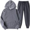 tuduoms Tracksuit for Couples 2PCS Outfit Casual Sweat Suits Sports Jogging Sets Gym Clothes Fashion Hoodie for Unisex view 1