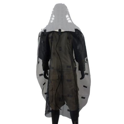 Sniper Cloak3D Leafy Poncho Bush Costume Adult Camouflage Bush Suit Hunting Clothing Tactical Suit Army Disguise Sniper Coat Hood Camouflage for Men Photography Airsoft Paintball Accessories