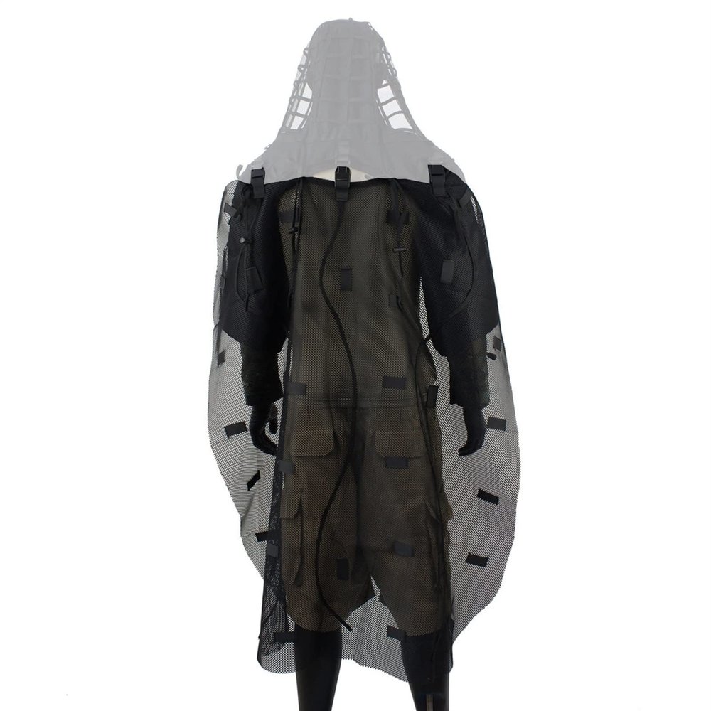 Sniper Cloak3D Leafy Poncho Bush Costume Adult Camouflage Bush Suit Hunting Clothing Tactical Suit Army Disguise Sniper Coat Hood Camouflage for Men Photography Airsoft Paintball Accessories