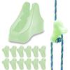 12Pack Ultralight Guyline Tensioners Tent Guyline Cord Rope Adjuster for Outdoor Camping Hiking Tent Tarp Canopy Shelter (Fluorescent,fit 1-2.5mm Paracord) view 1