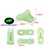 12Pack Ultralight Guyline Tensioners Tent Guyline Cord Rope Adjuster for Outdoor Camping Hiking Tent Tarp Canopy Shelter (Fluorescent,fit 1-2.5mm Paracord) view 2
