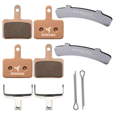 2 Paris Copper Based Bicycle Brake Pads with 1 Pair Disc Brake Gap Regulator