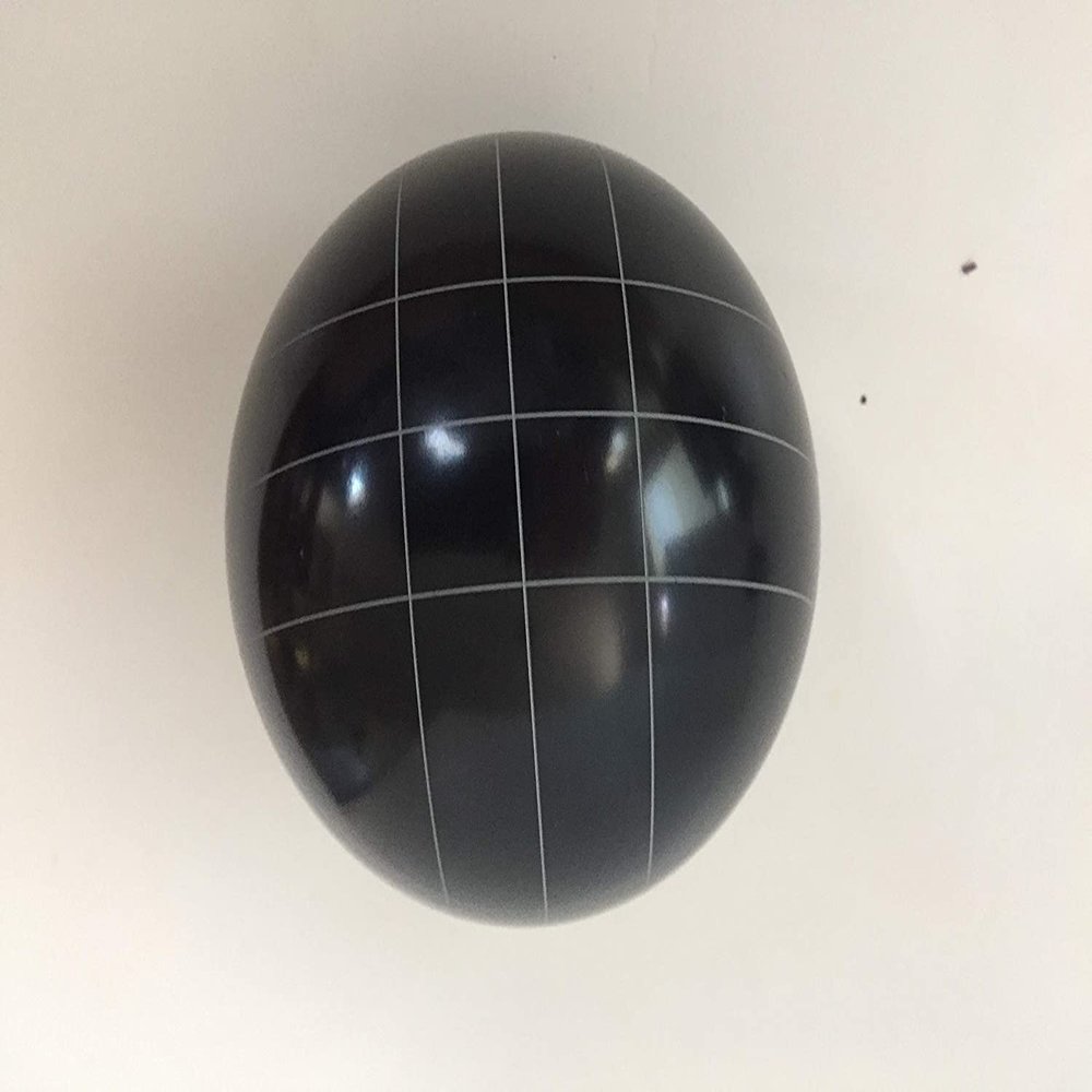 BuyBocceBalls Listing - Replacement Bocce Ball - 107mm - Black with Straight line Pattern