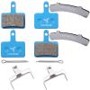 2 Pairs Multi-Metallic Bicycle Brake Pads with 1 Pair Disc Brake Gap Regulator view 1