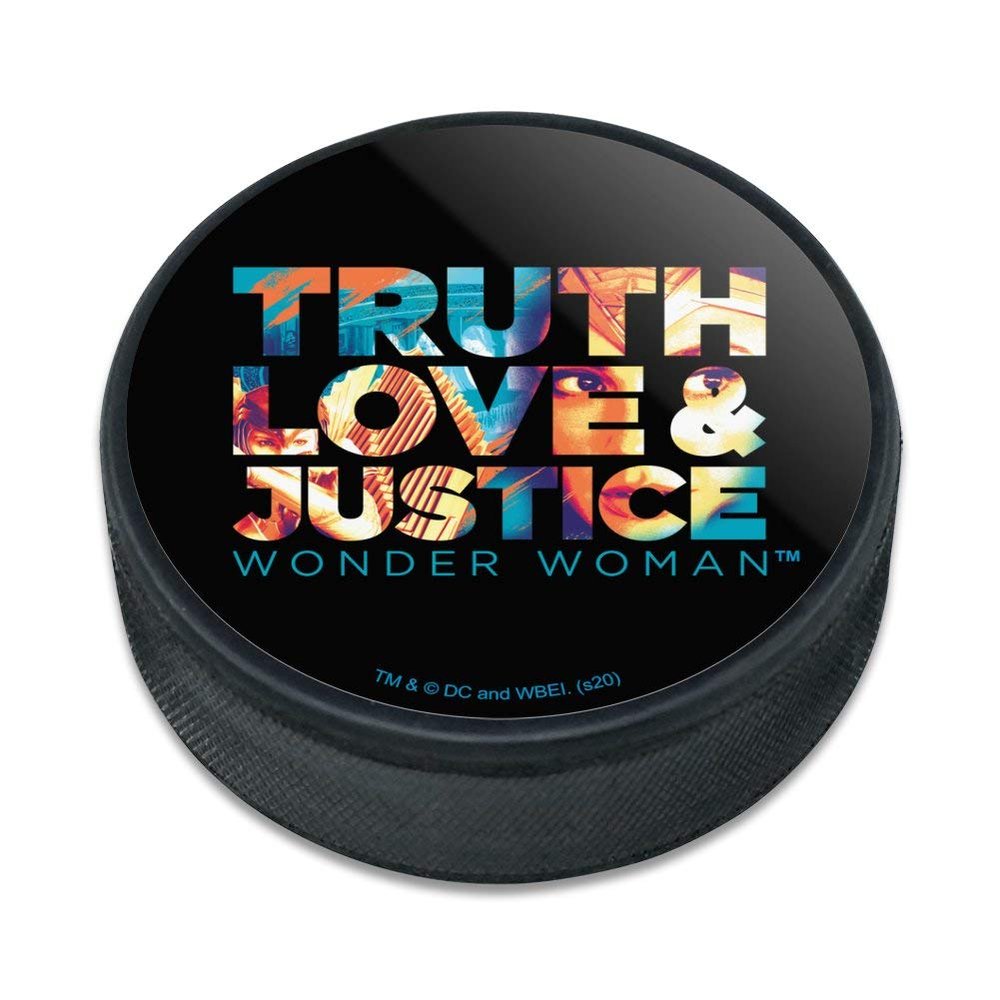 GRAPHICS & MORE Wonder Woman 1984 Truth Love and Justice Ice Hockey Puck