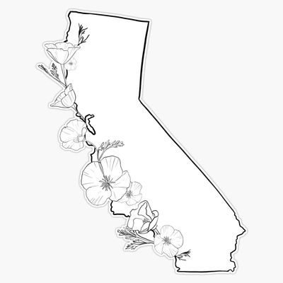 EB Store California Vinyl Waterproof Sticker Decal Car Laptop Wall Window Bumper Sticker 5 inches , EBSTORE-STICKERS-823