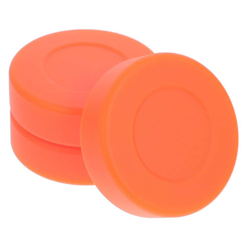 BESPORTBLE 3Pcs Ice Hockey Puck Orange Hockey Pucks for Practicing Training (Orange)