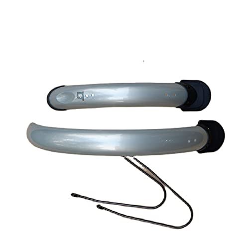16 Inch 20 Inch 14 Inch Folding Bike Mud Guard Cycling Mudguard Front Rear Bicycle Fender Wings Bike Accessories (Color : 16 V brake silver)