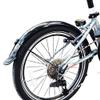 16 Inch 20 Inch 14 Inch Folding Bike Mud Guard Cycling Mudguard Front Rear Bicycle Fender Wings Bike Accessories (Color : 16 V brake silver) view 2