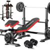 OPPSDECOR 900LBS All in One Weight Bench Set with Squat Rack Adjustable Workout Bench with Leg Developer Preacher Curl Rack Fitness Strength Training Bench for Home Gym view 1