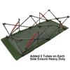 REDCAMP Folding Camping Cots for Adults Heavy Duty, 33" Extra Wide Sturdy Portable Sleeping Cot,Green 2-Pack view 3