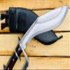 EGKH -12" Authentic Army D-Guard Kukri, Full Tang - Hand Forged - Made by Blacksmiths in Nepal - Made By Ex Veteran Khukuri House Nepal view 4