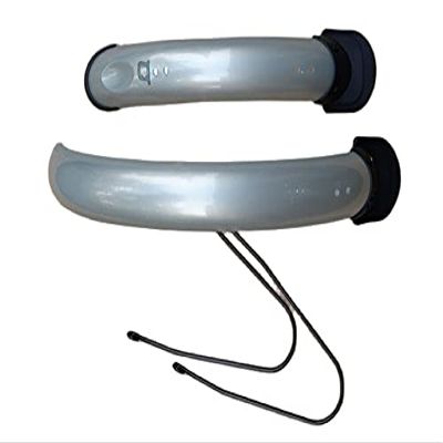 16 Inch 20 Inch 14 Inch Folding Bike Mud Guard Cycling Mudguard Front Rear Bicycle Fender Wings Bike Accessories (Color : 20 V brake Silver)