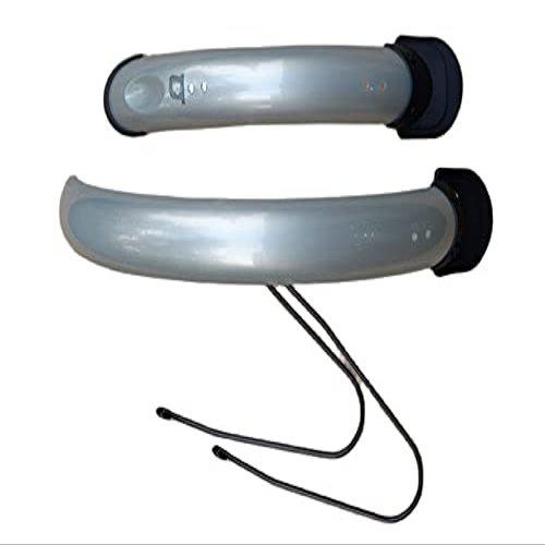 16 Inch 20 Inch 14 Inch Folding Bike Mud Guard Cycling Mudguard Front Rear Bicycle Fender Wings Bike Accessories (Color : 20 V brake Silver)