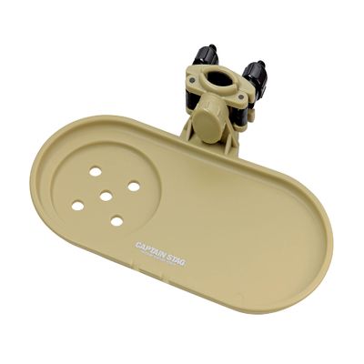 Captain Stag UC-1841 Camping Equipment Chair Side Tray for Chairs, Khaki