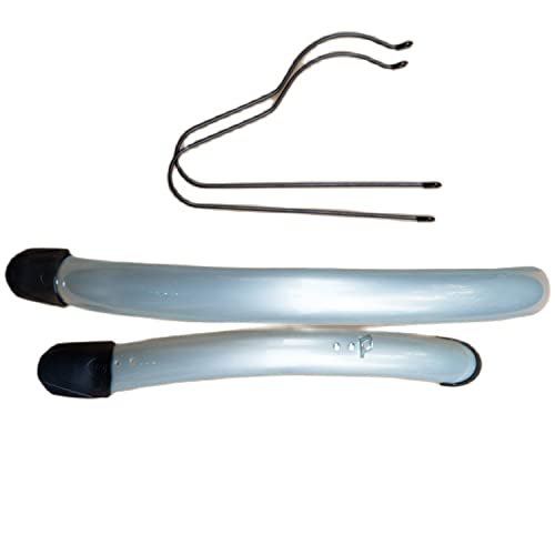 16 Inch 20 Inch 14 Inch Folding Bike Mud Guard Cycling Mudguard Front Rear Bicycle Fender Wings Bike Accessories (Color : 20 D brake Silver)