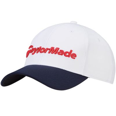 TaylorMade Golf Performance Seeker Men's Cap, white/red/navy, White/Navy/Red