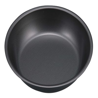 Captain Stag UH-60 Tableware Plate, Fluorine Resin Treatment, Outer Diameter 6.7 x Height 1.5 inches (170 x 37 mm), Made in Japan, Metallic Black Coat