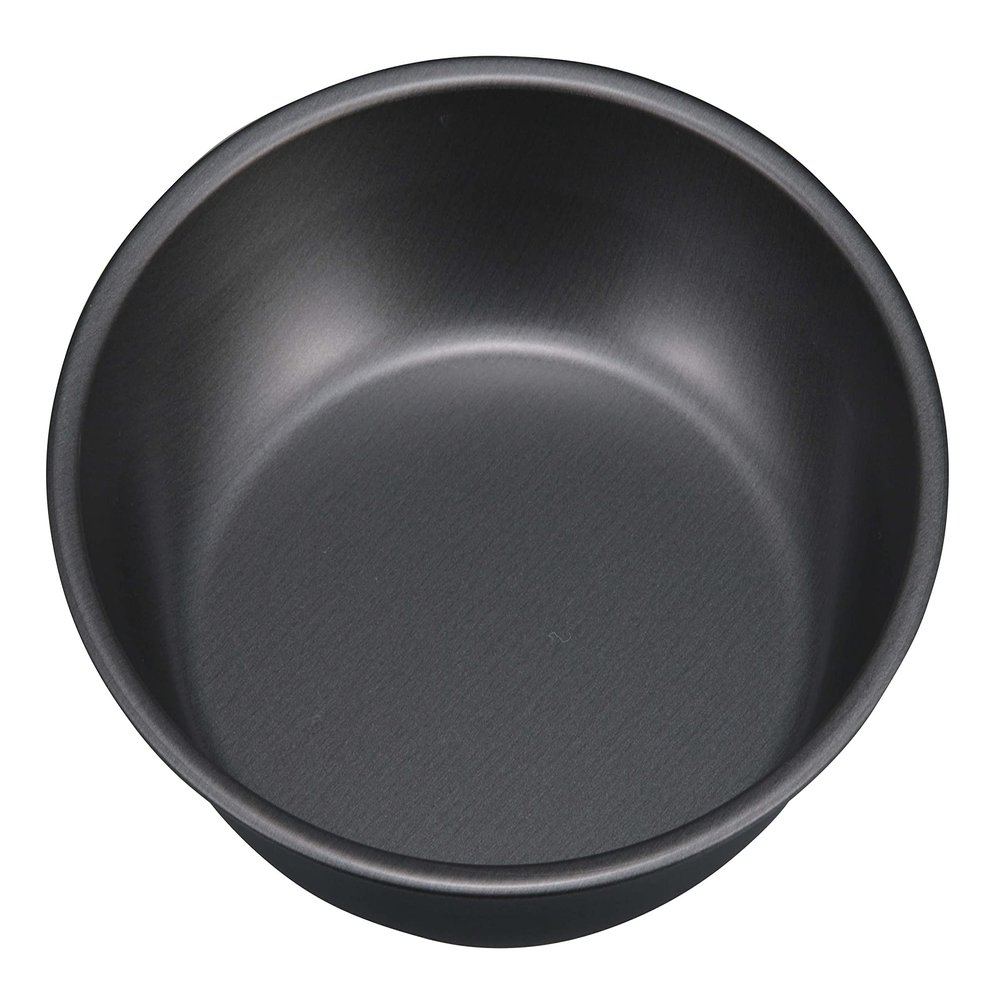 Captain Stag UH-60 Tableware Plate, Fluorine Resin Treatment, Outer Diameter 6.7 x Height 1.5 inches (170 x 37 mm), Made in Japan, Metallic Black Coat