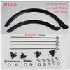 14 16 20 Inch Folding Bicycle Mudguard for V Brake Disc Brake Bike Fender Front Rear Mud Guard Folding Bicycle Wing (Color : 20 inch V Brake) view 2