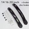 14 16 20 Inch Folding Bicycle Mudguard for V Brake Disc Brake Bike Fender Front Rear Mud Guard Folding Bicycle Wing (Color : 20 inch V Brake) view 3