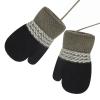 Baby Mittens Warm Mitts Infant Full Finger Gloves Magic Snow Mittens on String (Black(OK)) view 4