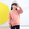 Kids Boys Girls Brushed Fleece Sweatshirt Toddler Solid Color Round Neck Long Sleeve Pullover Baby Thick Warm Tops view 2