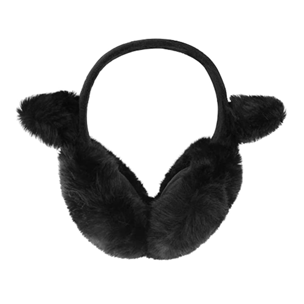 Beisto Women Winter Ear Muffs Warm Faux Furry Earmuffs Cute Cat Kitty Ear Warmers Outdoor Ear Cover for Cold Weather