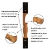 60 Inch Black Hunter Original Takedown Recurve Bow and Arrow Set 20-60lbs Traditional Wood Longbow Right and Left Handed American Hunting Longbow (35 Lbs, Orange Set/Right Handed) view 4