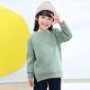 Kids Boys Girls Brushed Fleece Sweatshirt Toddler Solid Color Round Neck Long Sleeve Pullover Baby Thick Warm Tops view 2