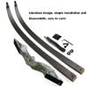 60 Inch Black Hunter Original Takedown Recurve Bow and Arrow Set 20-60lbs Traditional Wood Longbow Right and Left Handed American Hunting Longbow (30 Lbs, Black Set/Right Handed) view 3