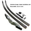 60 Inch Black Hunter Original Recurve Bow 20-60lbs Traditional Wood Longbow Right and Left Handed American Hunting Longbow for Outdoor Hunting Shooting (45 Lbs, Black/Right Handed) view 3