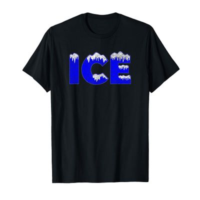 ICE HALLOWEEN COSTUME FIRE AND ICE PRETEND I'M A BAG OF ICE T-Shirt