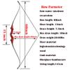 60 Inch Black Hunter Original Takedown Recurve Bow and Arrow Set 20-60lbs Traditional Wood Longbow Right and Left Handed American Hunting Longbow (35 Lbs, Red Set/Right Handed) view 2