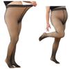 Fleece Plus Size Tights, Fake Translucent Tights Thermal Pantyhose, Warm Sheer Fleece Pantyhose for Women Plus Size (Black, 90G) view 1