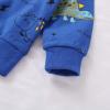 Toddler Baby Boy Clothes Long Sleeve Dinosaur Printed Sweatshirt Tops Jogger Pants 2PCS Fall Winter Outfits (1#Blue, 6-12 Months) view 4